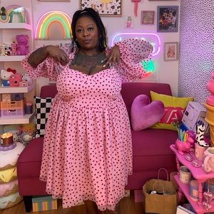 Eloquii Heart Texture Mini Dress